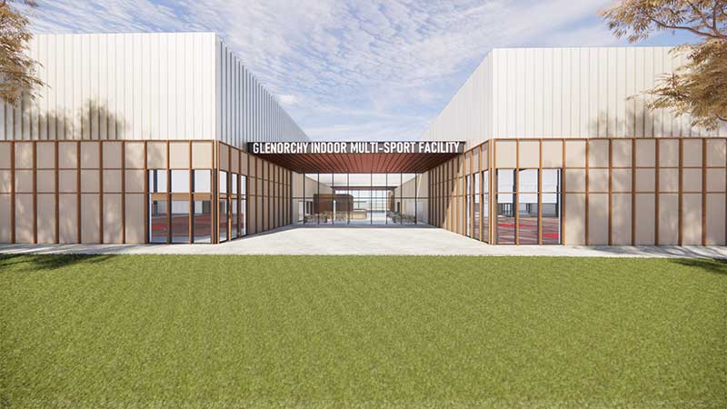 Render of the sports facility